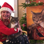 Der König - Petfy Portrait Gemälde Tierportrait Hundeportrait Katzenportrait in Kleidung Uniform Anzug historisch klassisch adelig Barock Renaissance Haustierportrait in Kleidung nach Foto Fotovorlage auf Leinwand mit Holzrahmen gedruckt personalisierte Geschenkidee Haustier Haustierbesitzer Hund Katze Pferdeliebhaber Erinnerung Andenken Beileid an verstorbenen Hund Katze Haustier in Kleidung Uniform Haustierkunst Haustiergemälde Haustier gemalt