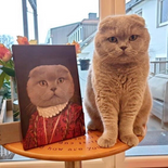 Der Botschafter - Petfy Portrait Gemälde Tierportrait Hundeportrait Katzenportrait in Kleidung Uniform Anzug historisch klassisch adelig Barock Renaissance Haustierportrait in Kleidung nach Foto Fotovorlage auf Leinwand mit Holzrahmen gedruckt personalisierte Geschenkidee Haustier Haustierbesitzer Hund Katze Pferdeliebhaber Erinnerung Andenken Beileid an verstorbenen Hund Katze Haustier in Kleidung Uniform Haustierkunst Haustiergemälde Haustier gemalt