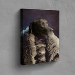 Dschingis Khan - Petfy Portrait Gemälde Tierportrait Hundeportrait Katzenportrait in Kleidung Uniform Anzug historisch klassisch adelig Barock Renaissance Haustierportrait in Kleidung nach Foto Fotovorlage auf Leinwand mit Holzrahmen gedruckt personalisierte Geschenkidee Haustier Haustierbesitzer Hund Katze Pferdeliebhaber Erinnerung Andenken Beileid an verstorbenen Hund Katze Haustier in Kleidung Uniform Haustierkunst Haustiergemälde Haustier gemalt